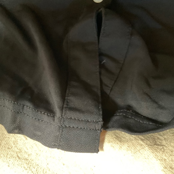 Black see thru blouse. Button up. Size large. - Picture 4 of 10